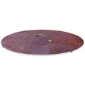 Curonian 37.4 in. Rusting Steel Vingis Fire Pit Lid 95LidRS